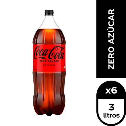 COCA-COLA ZERO AZUCAR 6X3 LTS