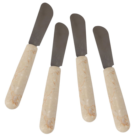 Set de 4 untadores para queso y mantequilla de mármol Creative Home