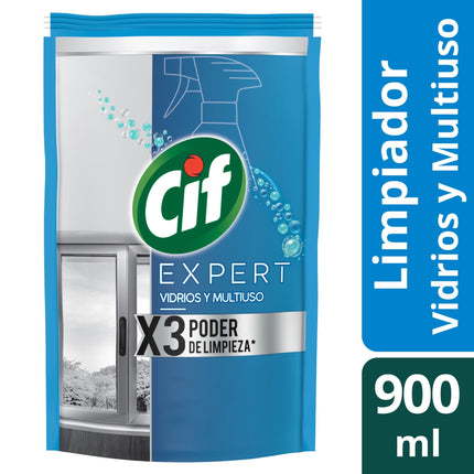 Limpia Vidrios Biodegradable Líquido Doypack, 900 ml