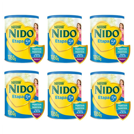 Pack 6 Leche Nido 5+ Protectus® 1350g +5 años