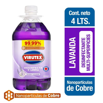 Limpiador Desinfectante Multisuperficies  Lavanda Bidón, 4 lt