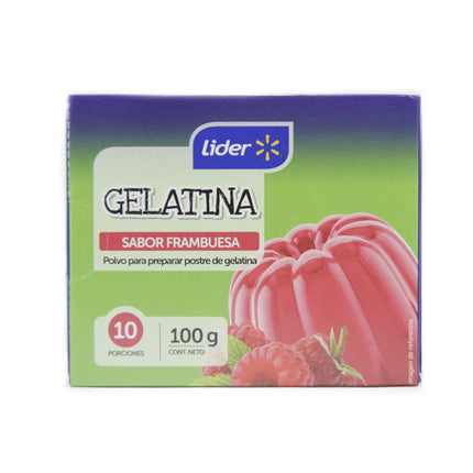Gelatina Sabor Frambuesa Caja, 100 g - | Apishop