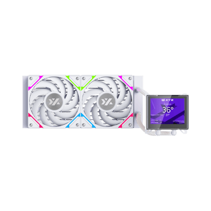 Refrigeración Líquida XYZ HYDROVIEW 240 White, Pantalla LCD 3.5", A-RGB, Intel/AMD