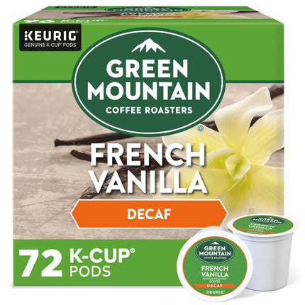 Cápsulas de café Green Mountain French Vanilla Decaf 72 K-Cup