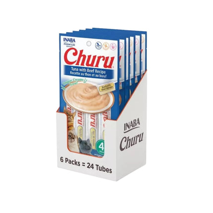Churu Gatos Atún Con Carne 6 Un. (24 Tubos)