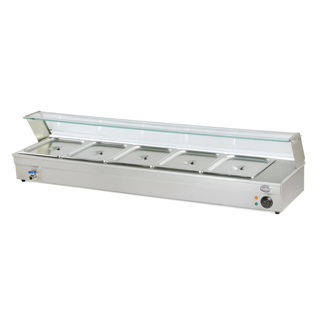 Vitrina de Calor Baño Maria Sobremesa 5 x GN 1/2