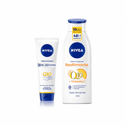 Nivea Cuidado Completo Q10 Crema Manos Q10 + Crema Q10