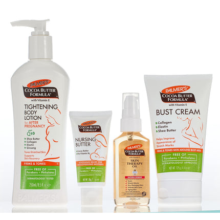 Set para el cuidado de la piel Palmer's Cocoa Butter New Moms con 4 unidades