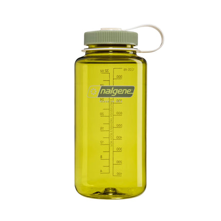 Botella de agua Nalgene, boca ancha, 946 ml, sin BPA, duradera, verde
