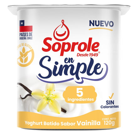 Yoghurt En Simple 5 Ingredientes Vainilla, 120 g | Apishop