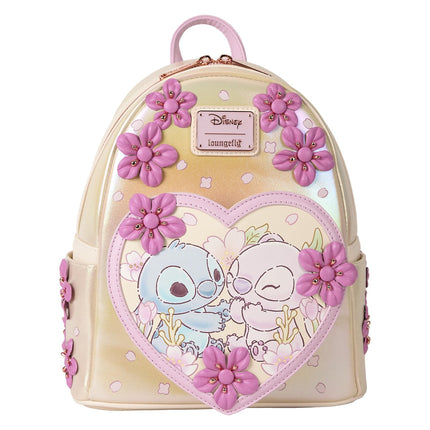 Mochila Loungefly Stitch Mini, Cuero Vegano 23x27x11 cm