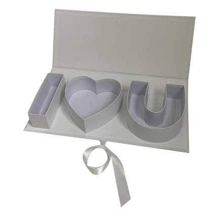 Letras Rellenables Dulces Boda Telón De Fondo Mamá Caja De Regalo De Flores Vacía Día De La Madre Blanco