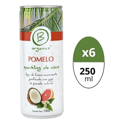 Agua de Coco Sparking 6X Pomelo 250ml