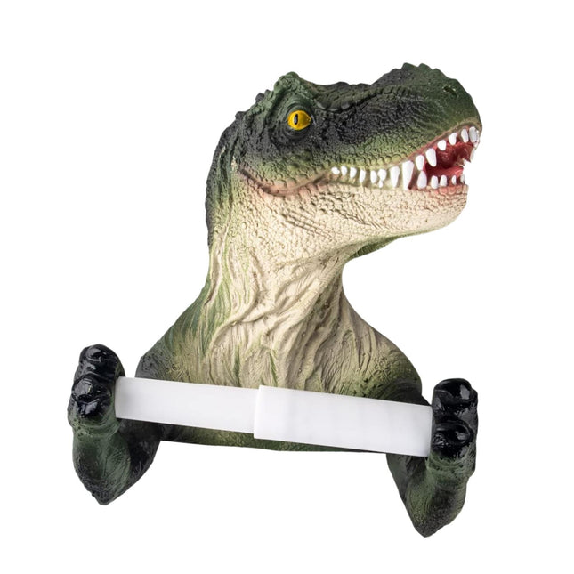 Portarrollos De Papel Higiénico Con Forma De Dinosaurio Para Lavabo, Decoración Del Hogar, Cuarto De Ducha, Color Verde