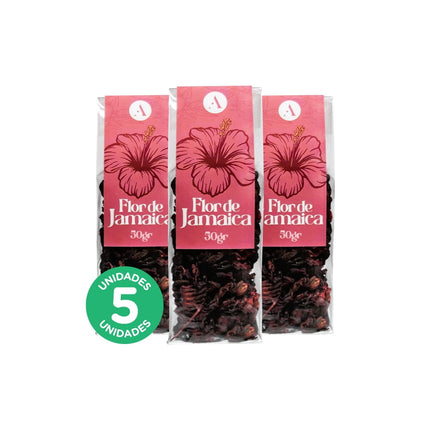 Pack 5, Flor de Jamaica 50gr