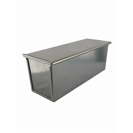 Molde de Aluminio con Tapa para Queque o Pan Cukin Plateado