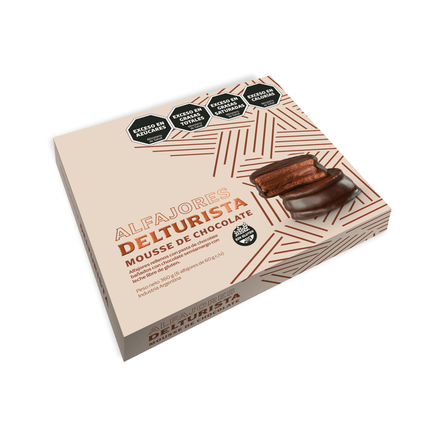 Caja Alfajor Mousse de Chocolate  6 unidades