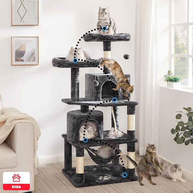 Rascadores Para Gatos Torre Juguetes 170cm Extragrande
