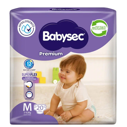 Babysec Pañales Bebé Premium M 20 unid | Apishop.cl
