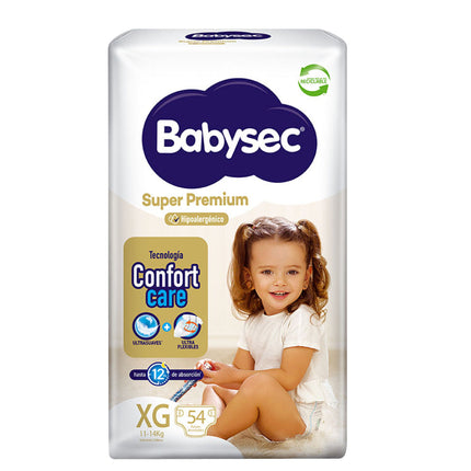 Babysec Pañales Bebé Super Premium XG 54 unid | Apishop.cl