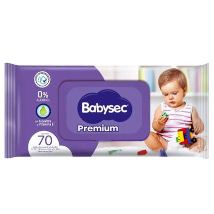 Babysec Toallas Húmedas Premium 70 unid | Apishop.cl