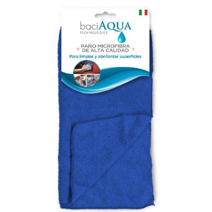 BaciAqua Paño Microfibra Alta Calidad Azul Grande 1 unid | Apishop.cl
