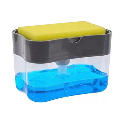 Dispensador De Jabon Lavaloza Esponja Con Recipiente 385ml