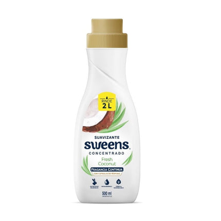Suavizante Líquido Concentrado Fresh Coconut Botella, 500 ml