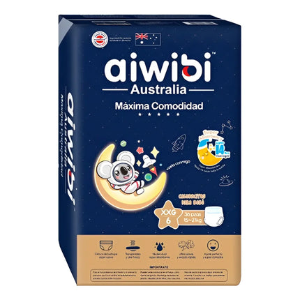 Pañales premium aiwibi pants 6 XXG 36 U
