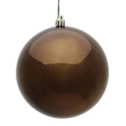 Bola de chocolate Ornament Vickerman de plástico irrompible para interiores