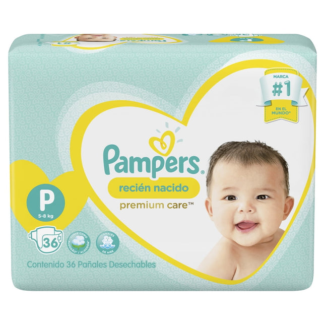 Pañales Premium Care Pequeño P x36 Uds