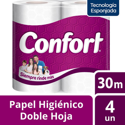PAPEL HIGIENICO 30M 4UN CONFORT