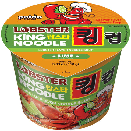 Fideos instantáneos Paldo sabor langosta y lima 110 g paquete de 6