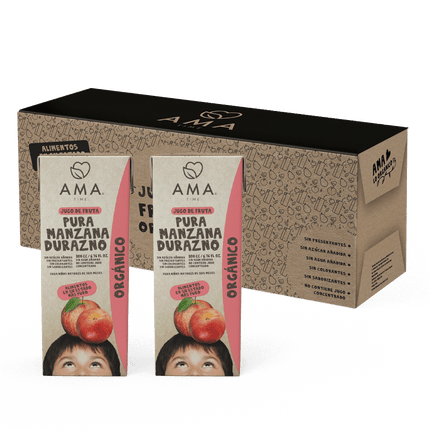 Pack 24 unid - Jugo Manzana Durazno 200 cc