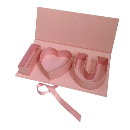 Letras Rellenables Dulces Boda Telón De Fondo Mamá Caja De Regalo De Flores Vacía Día De La Madre Rosa