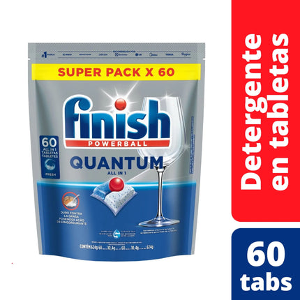 Detergente tabletas quantum, 60 Un