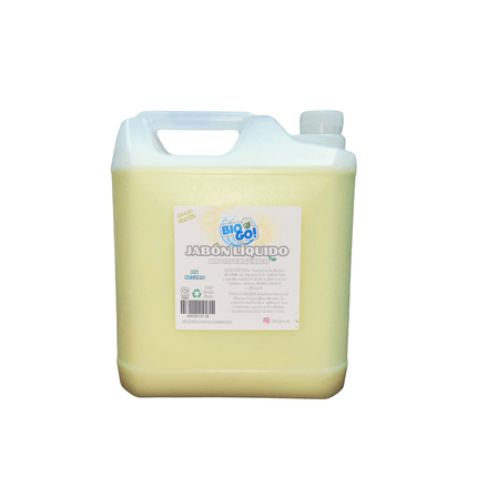 Jabon Liquido Para Manos Neutro Glicerina Bio Go Vainilla 5 Litros Eco Unidad