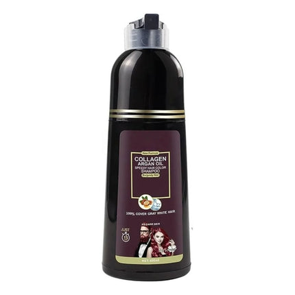 Shampoo Tinte Rojo Cubre Canas Suaviza Repara Cabello Jhn
