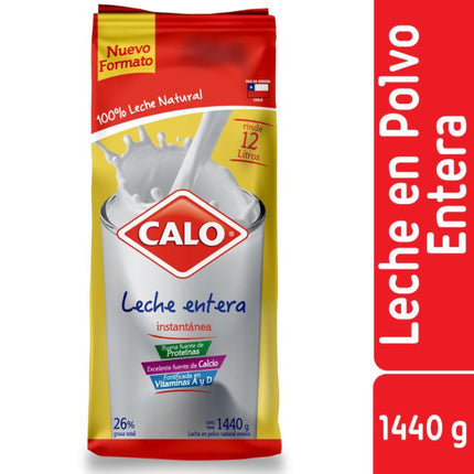 Leche en Polvo Entera Bolsa, 1440 g