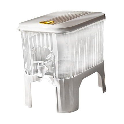 Hervidor De Agua Fría Con Grifo Dispensador De Bebidas Heladas Transparentes Para Fiestas Diarias En Interiores Modelo Con Soporte De 5L