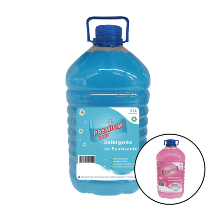 Detergente Con Suavizante 5 Litros Jabón Para Ropa Limpieza