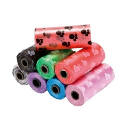 Pack 6 Rollo Bolsa Desechos Perro Repuesto Mascota 90 Bolsas