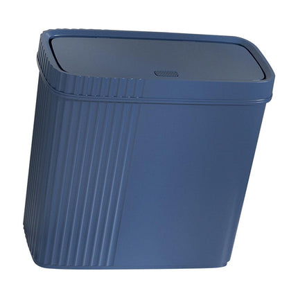Papelera De Baño Estrecha Y Delgada Rectangular Para Inodoro, Papelera Multiusos, Color Azul