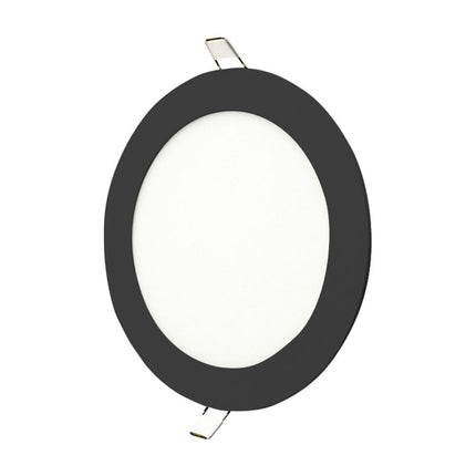 Embutido Led Redondo Marco Negro 18w Luz Fria