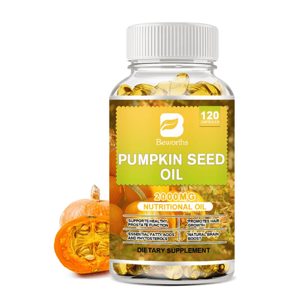 Aceite Semillas De Calabaza Cuidado Urinario Prostata 2000mg 120 softgel