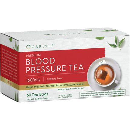 Té de hierbas Carlyle Blood Pressure 60 bolsitas de té con hibisco