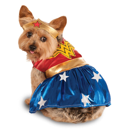 Disfraz de mascota Rubies DC Comics Wonder Woman para perros o gatos