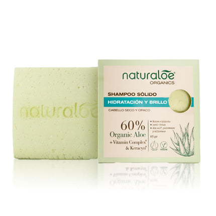 Shampoo Sólido Naturaloe Hidratación y Brillo 83gr