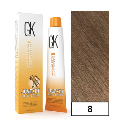 - Tintura Cream Color Permanente Vegana 100ml + Oxidante - 8 Rubio Claro