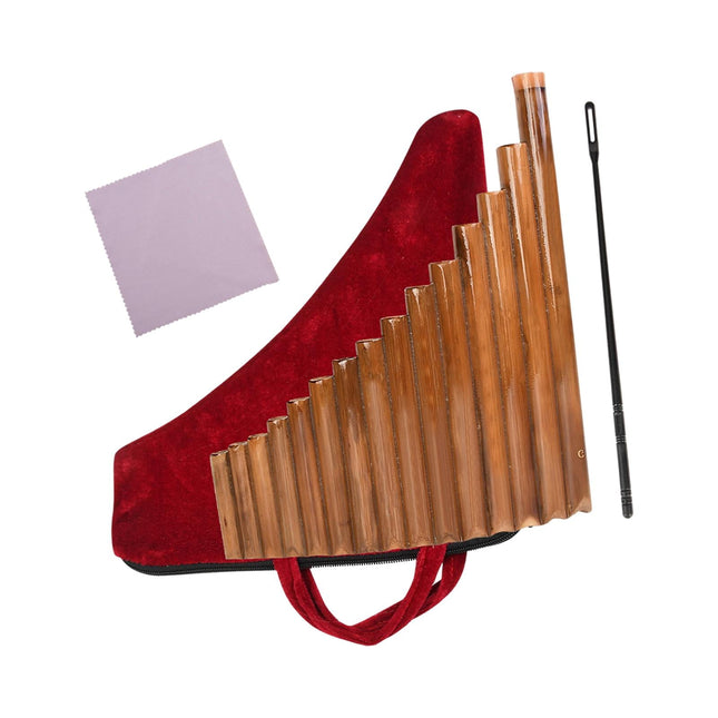 Instrumento Bothyi Flauta de Pan 15 Tubos Clave G